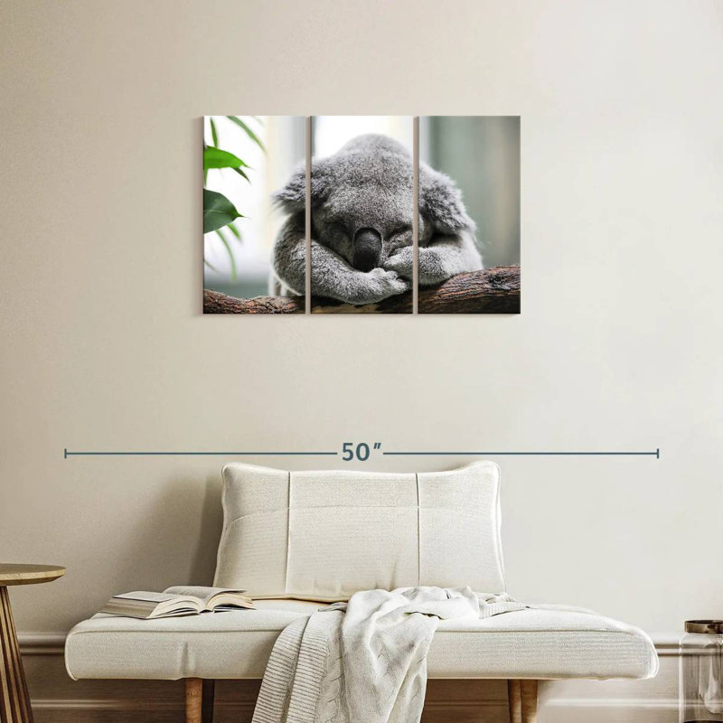 Brampt Napping Koala, 20" H x 33" W