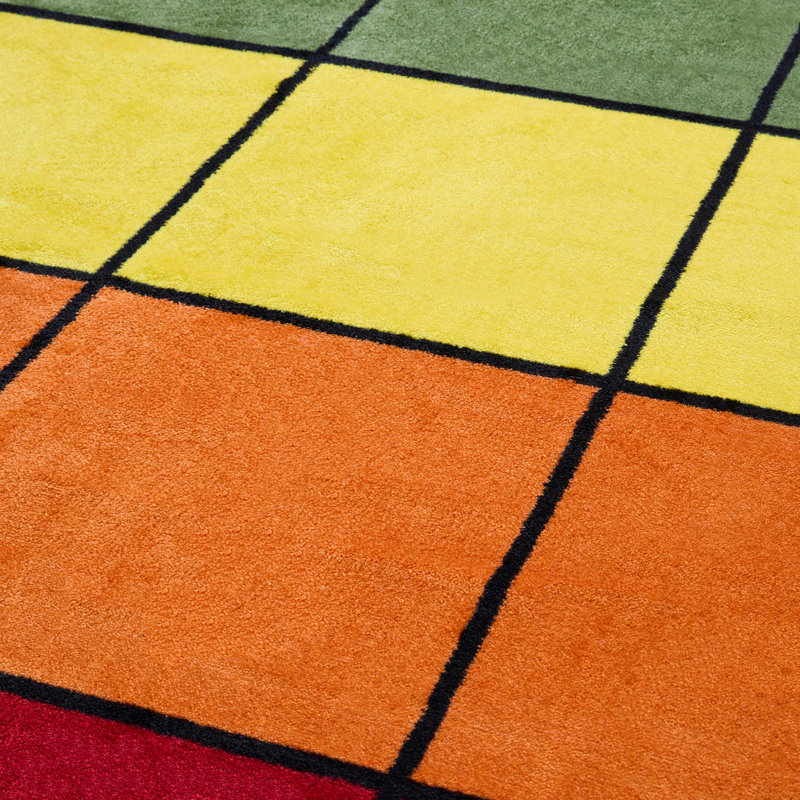 Tapis pour salle de classe KidCarpet.com Rainbow Blocks