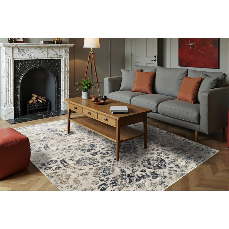 Felda Abstract Indoor Rug, Rectangle 7'10" x 10'10"