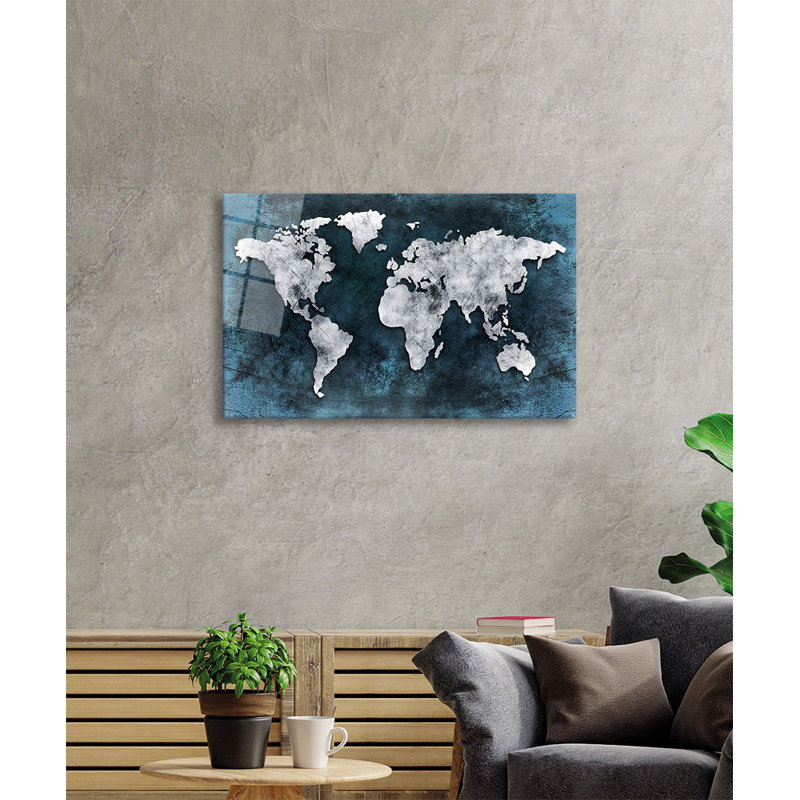 Elegant Decorative Tempered Glass Painting, 27.6 x 43.3 inches | 100% Tempered Glass, Thickness: 0.16 inches | Stunning Home Décor for Living Room, Office, or Gallery | Unique Art Piece, Durable and Stylish