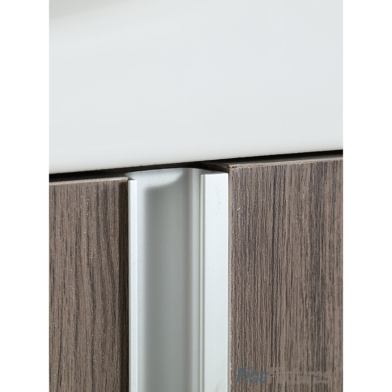 Rafferty 16.34'' Single Bathroom Vanity with Ceramic Top, Gray Taupe