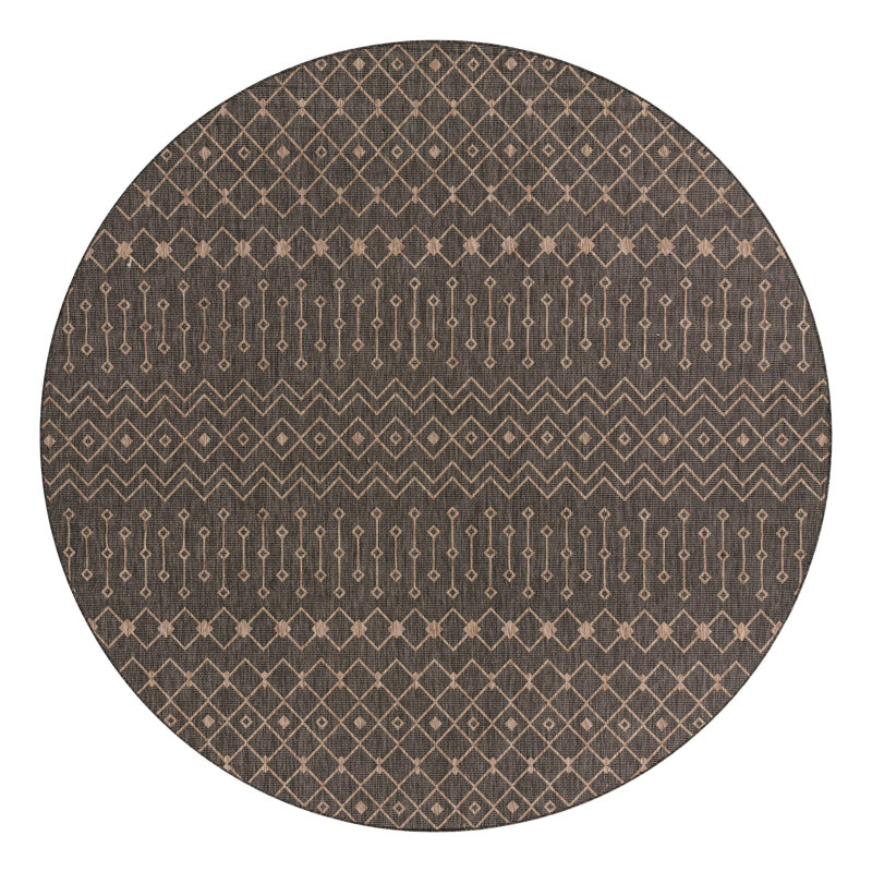 Leyla Geometric Indoor Rug, Round 13'