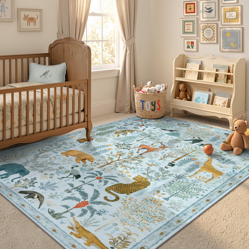 Tapis lavable pour salon moderne Goldene, Rectangle 5 pi x 7 pi