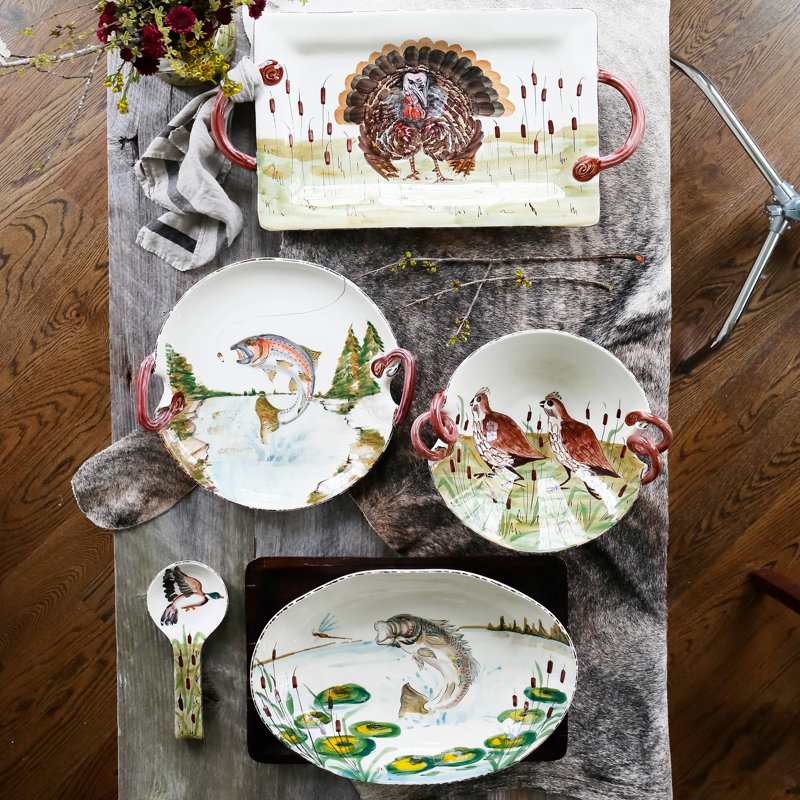 Wildlife Terra Bianca Serving Bowl