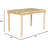 Solid Wood Dining Table, Durable And Easy To Assemble, Perfect For Home Use