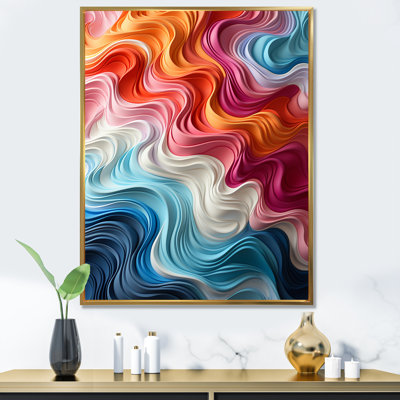 Multicolore Op Art Illusory Profondeur sur toile
