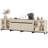 4 In 1 TV Stand For Tvs Up To 120 Inches, Modern Entertainment Center With Glass Doors And Metal Legs, TV Console With Adjustable Shelf For Living Room, Bedroom-866222420