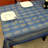 Block Print Diamond Cotton Tablecloth-60990915-60990919