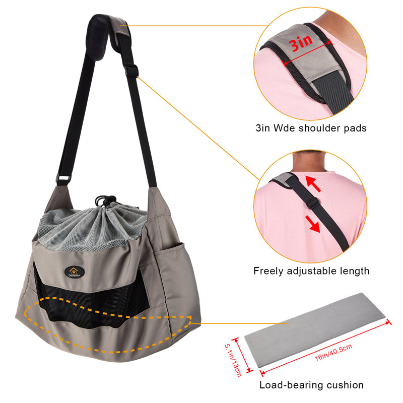 Sac de transport pliable pour chiots, petits chiens et chats