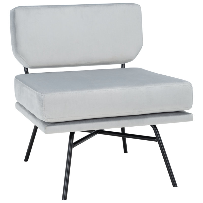 Loughborough Upholstered Slipper Chair, Grey