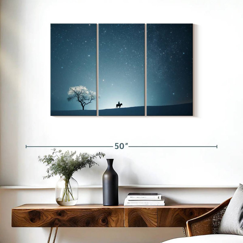 Une nuit étoilée II, H 24 po x l 38 po