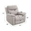 Fauteuil inclinable électrique avec lève-personne, chauffage et massage en microfibre polie-1526414711