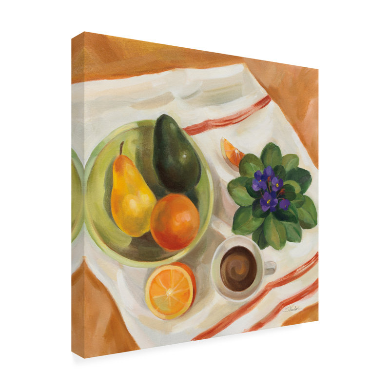 Art mural sur toile «Bachelor Silvia Vassileva Still Life with Violets», H 14 po x l 14 po