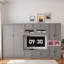 Lit escamotable avec meuble télé, 2 tiroirs et espace de rangement-2074929948