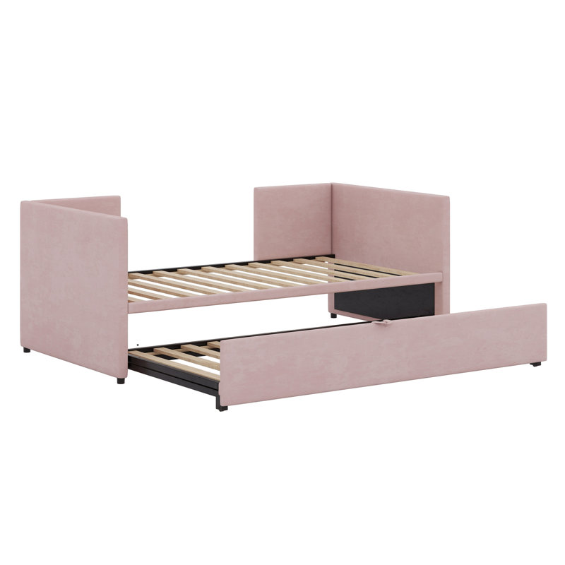 Lit de jour rembourré avec lit gigogne