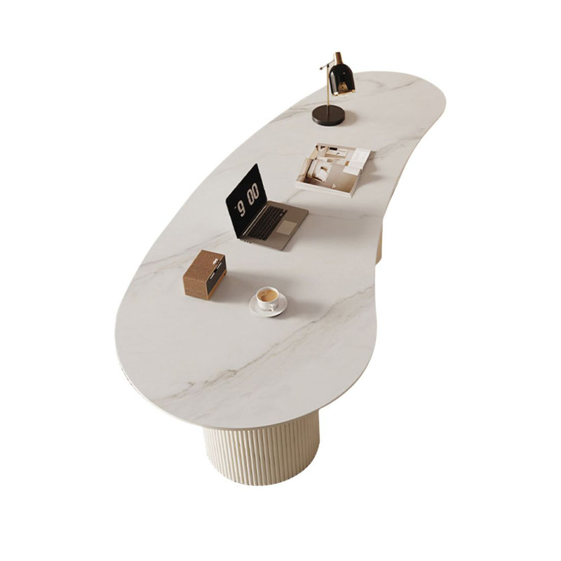 Bureau blanc Creative, H 29,53 po x l 55,12 po x P 23,62 po