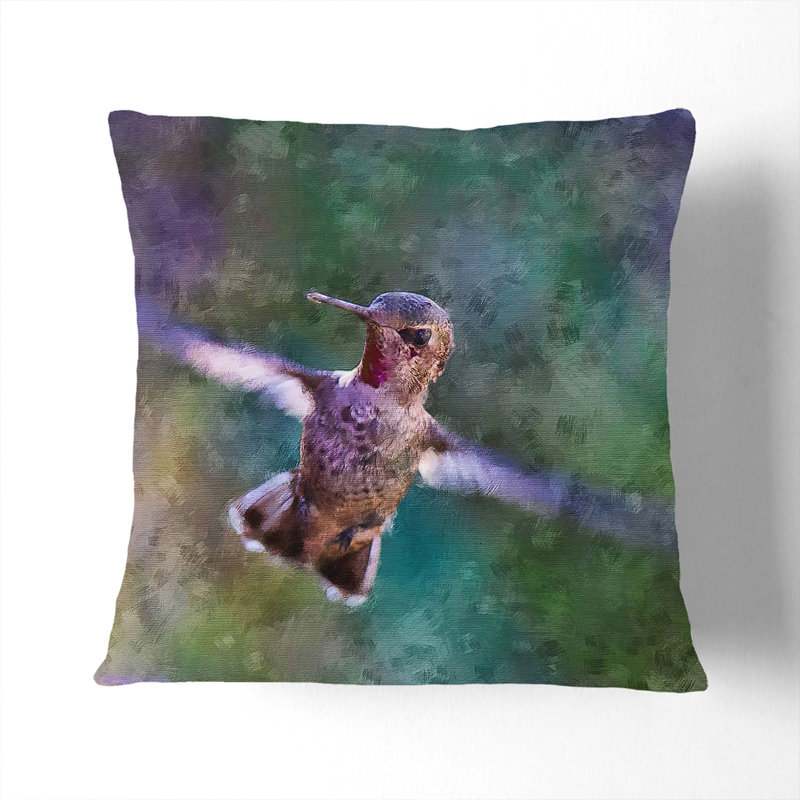 Dark Blue Square Cushion, 40cm H x 40cm W x 15cm D