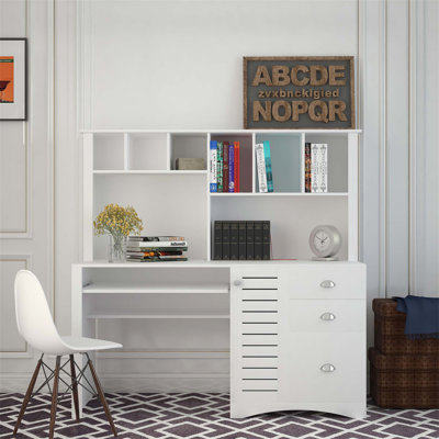 Home Office Computer Desk With Hutch, Ample Storage And Easy Maintenance For Modern Workspaces