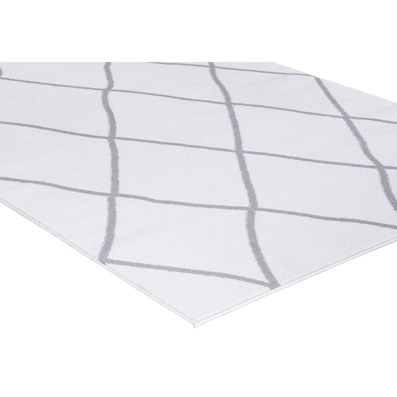 Tapis ivoire Merrie Diamond, Rectangle 7 pi 10 po x 9 pi 10 po