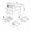 Bureau, bureau Connect-It avec station de recharge en cappuccino