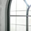 91cm x 60cm Black Arched Wall Mirror with Grid Panels, Industrial Window Pane Mirror for Living Room Entryway, Modern Farmhouse Decorative Mirror-1924314932