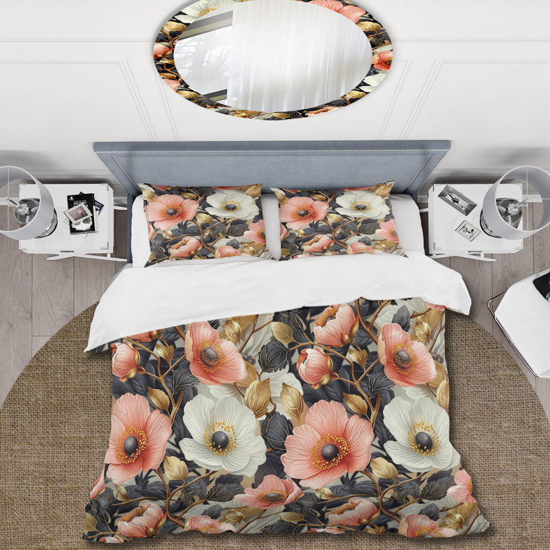 Ensemble de housse de couette Boho, Housse de couette très grand + 2 taies décorativ