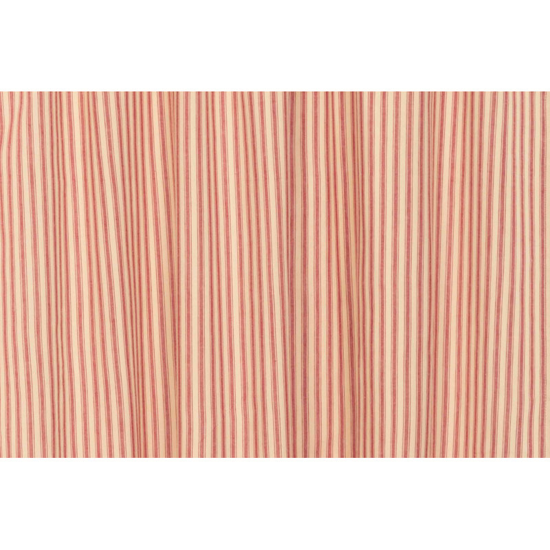 Rideau simple obscurcissant avec passe-tringle Sawyer Mill, Rouge champêtre / brun foncé