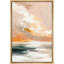 Motifs abstraits et colorés «Coucher de soleil serein sur l'océan, paysage paisible»-100136238-100136241
