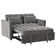 Nerta 55.2'' Wide Convertible Velvet Sleeper Sofa Bed with Reclining Backrest and 2 Throw Pillows