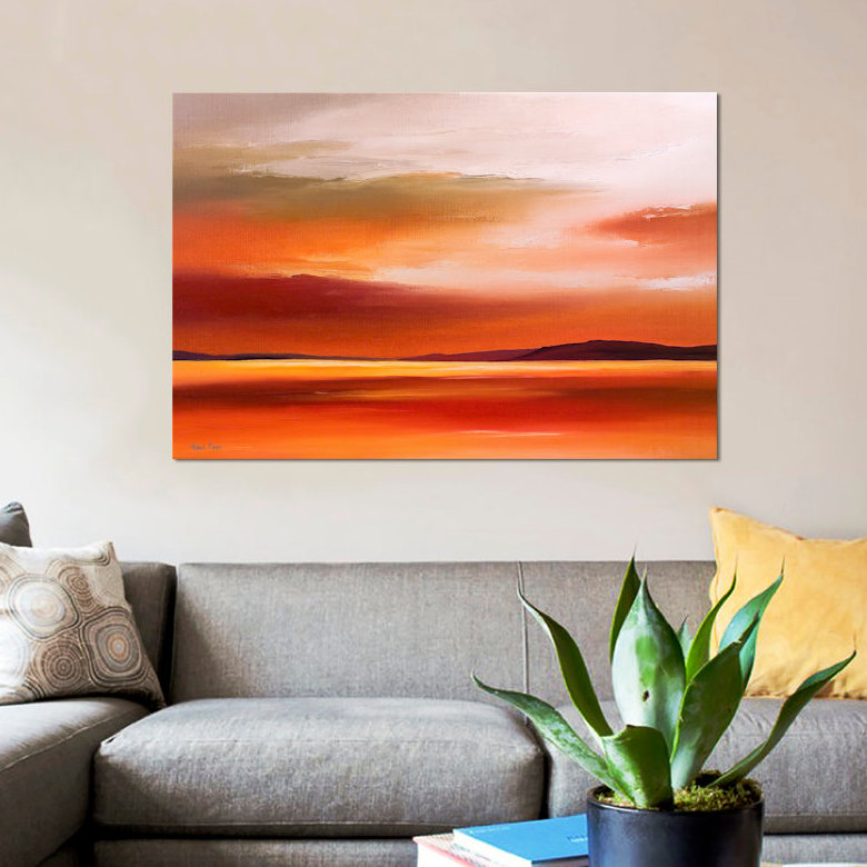 « soirée sky iv », impression sur toile, H 8 po x l 12 po x P 0,75 po
