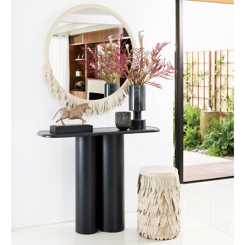 Emily Martini End Table, Ivory