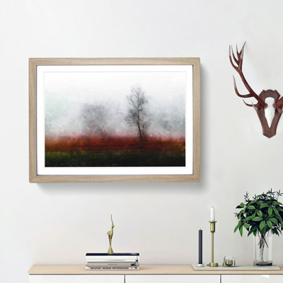 Tree Fog in Switzerland - Picture Frame Graphic Art Print