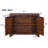 40"  Console Table with Storage Shelf, Retro Entryway Table with Adjustable Storage Shelf, Sofa Couch Table for Hallway, Entry Way, Living Room, Foyer, Navy Blue and Brown Top-1410599377