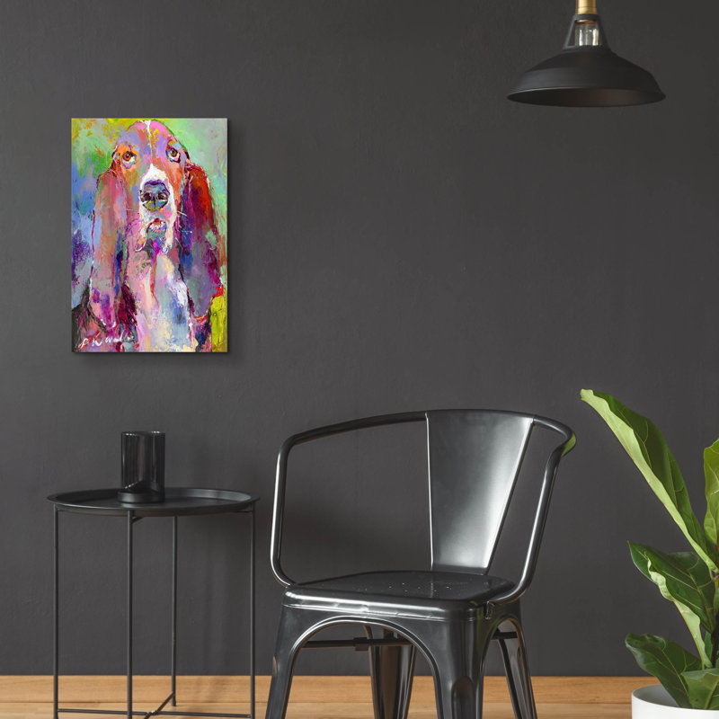«Art Basset Hound» par Richard Wallich, H 24 po x l 16 po