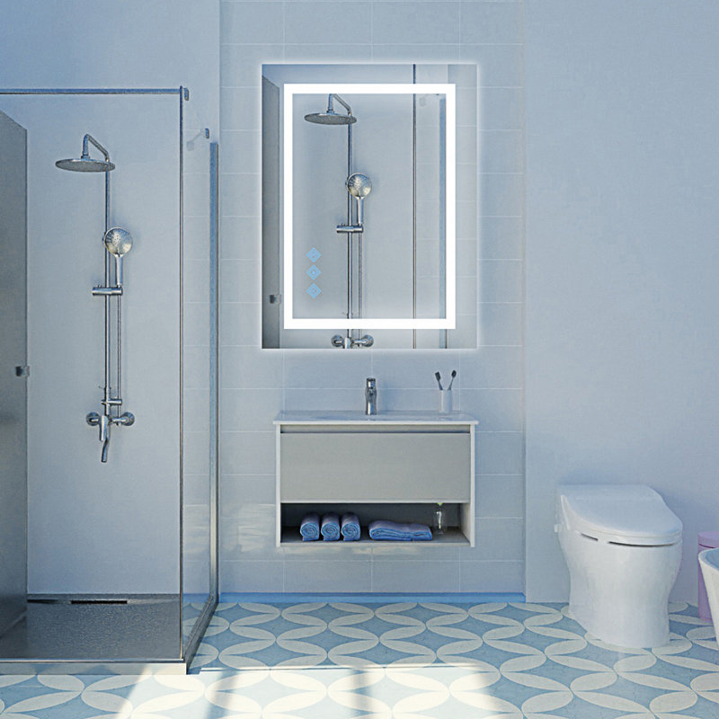 Miroir de salle de bain 32X24inch 3000-6000K LED avec lumières