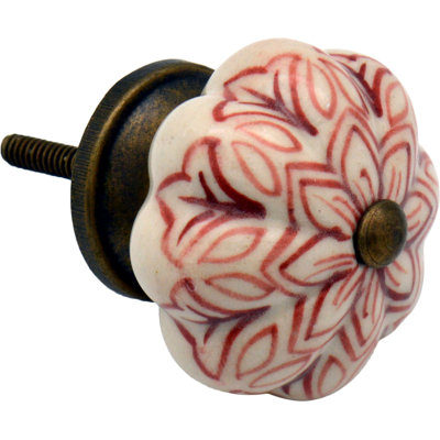 Nicola Spring - Floral Ceramic Cabinet Knobs