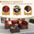 5 Piece Patio Conversation Set With Coffee Table And Cushions-1297511668