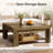 Square Coffee Table with Open Storage