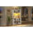 70.9" Kitchen Pantry Storage Cabinet Rustic Buffet Cabinet, Kitchen Hutch Cabinet With LED Outlets Food Pantry Cabinet With Doors And Shelves Wine Rack For Dining Room, White-1165757680