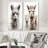 Grey Alpaca Wool Grace II - Alpaca Metal Prints Set Of 2-2451427