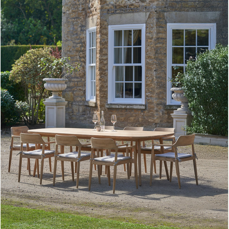 Himmelmann 8 - Person Teak Wood Patio Dining Set with