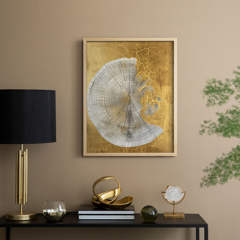 ABSTRACT Series CCXXII Framed Print - Solid Wood, 11'' H x 9'' W