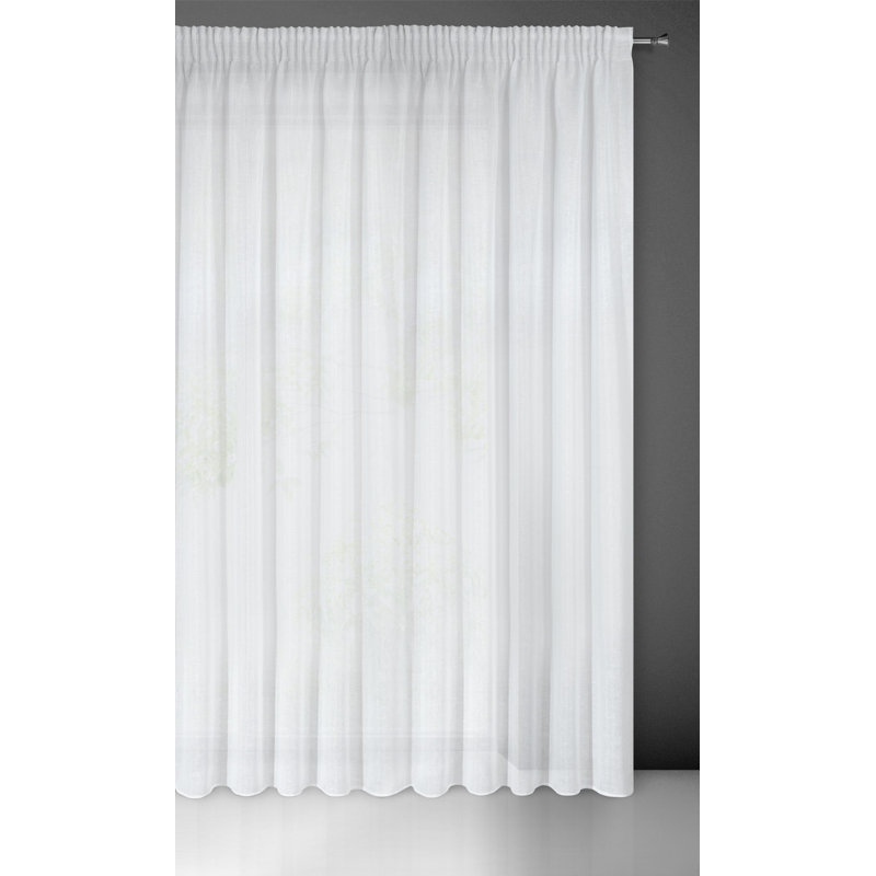 Kadie-May Sheer Curtain Single Panel, 250cm H x 300cm W