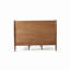 Lit plateforme en bois massif, design Mid-Century avec pieds évasés, durable et élégant pour les chambres à coucher modernes-451276015