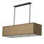 Luminaire suspendu rectangulaire unique à 5 lumières Quadrato