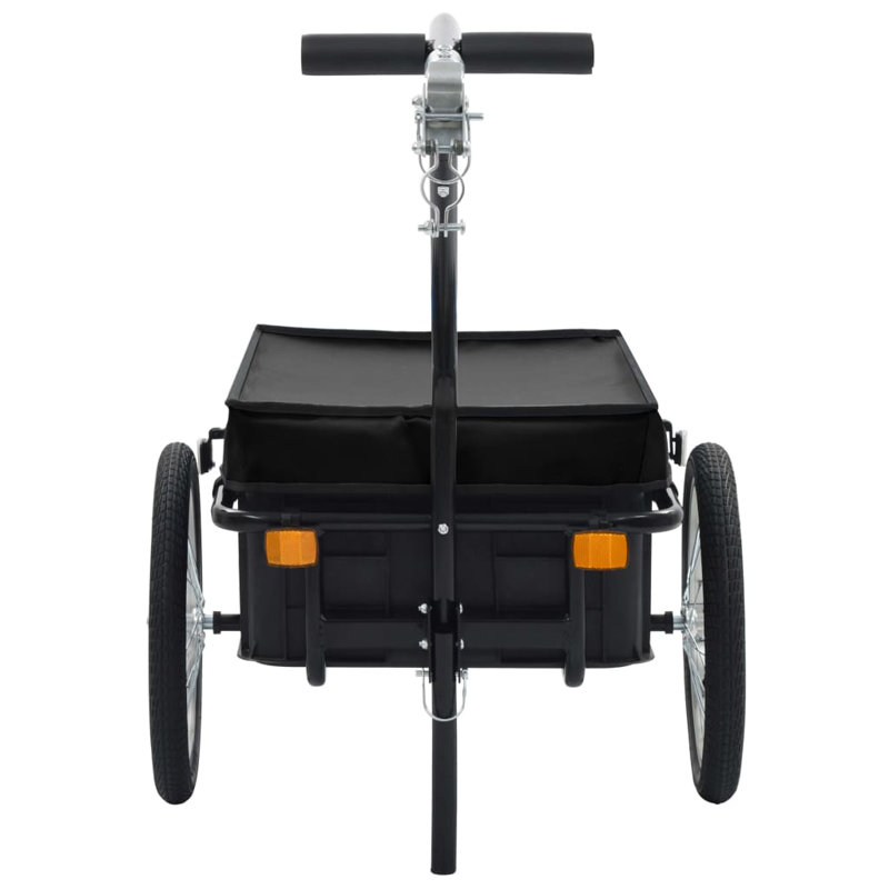 Bike Trailer/Hand Wagon 155x60x83 cm Steel, Black