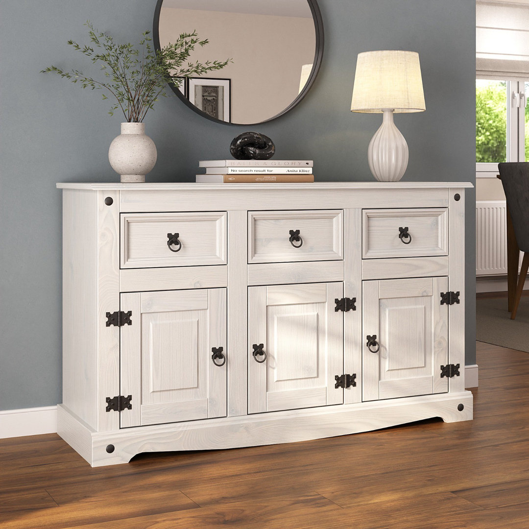 Hysley 125cm Solid Wood Sideboard