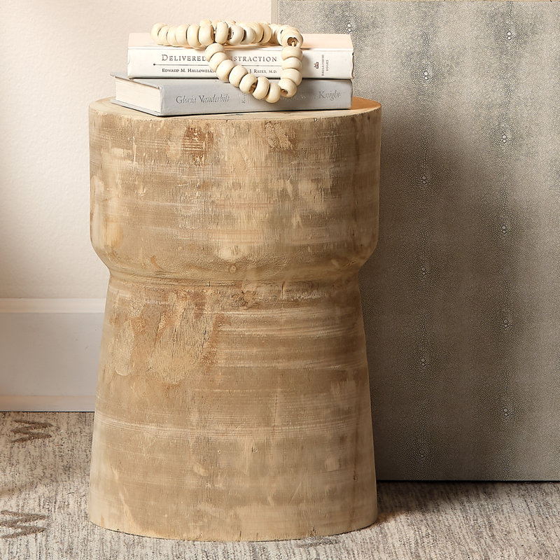 Dartavious Solid Wood End Table