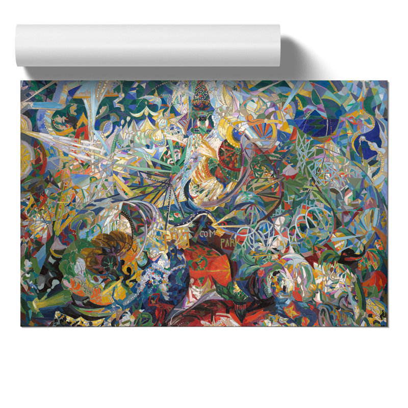 Coney Island by Joseph Stella - No Frame Painting, 42cm H x 59cm W x 0.1cm D