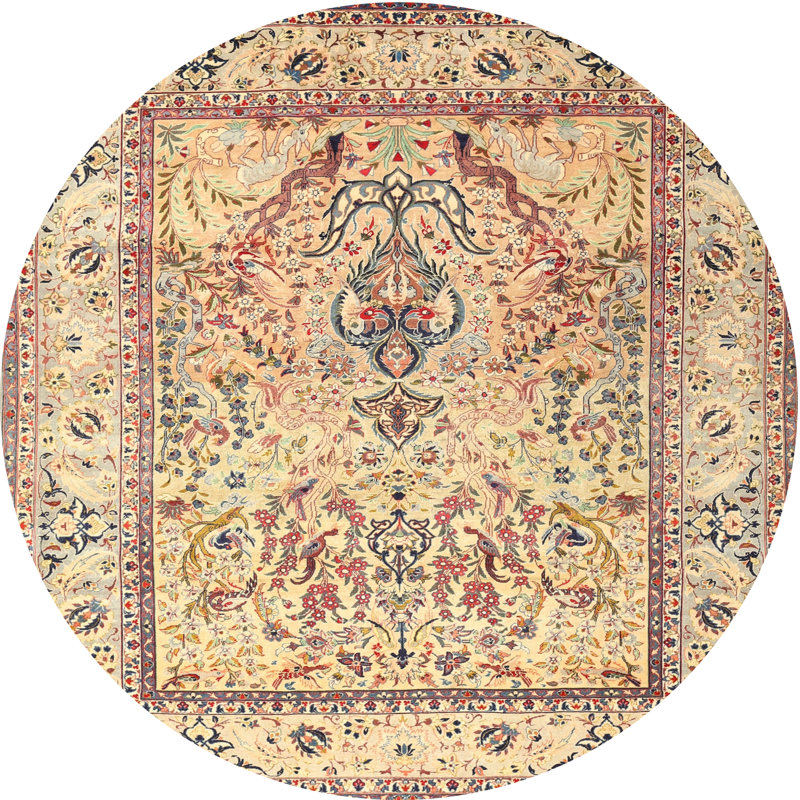 Catalda Oriental Indoor Rug, Round 8'